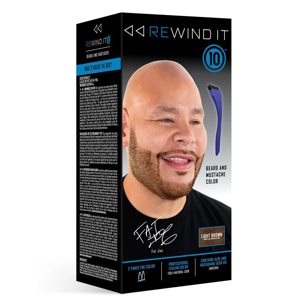 Rewind It Light Brown 10 Beard and Mustache Color for Natural Look 1Ea